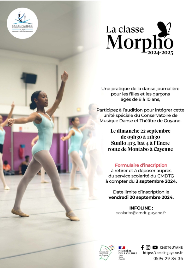 Inscrivez-vous à la classe Morpho du Conservatoire !